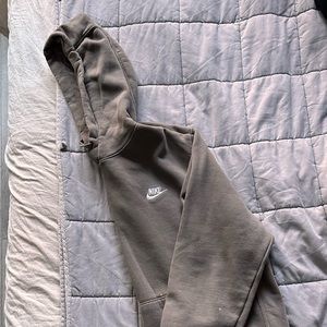 brown nike sweat set